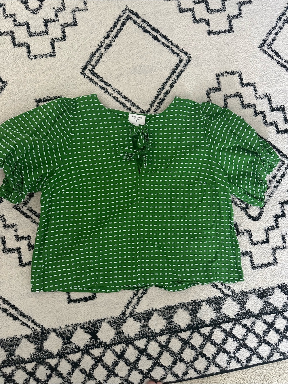 Women’s Kate Spade x Target green blouse